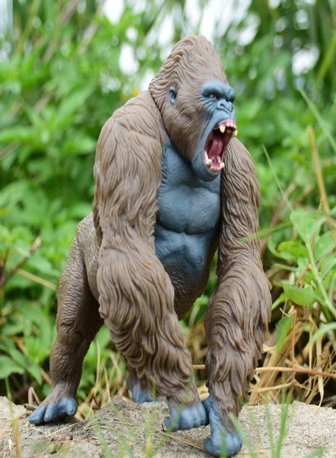 FUNFOB Gorilla Kong Action Figure Toy King Ape Action Figure Height- 18cm PVC Plastic Material | Gorilla Brown - Image 3